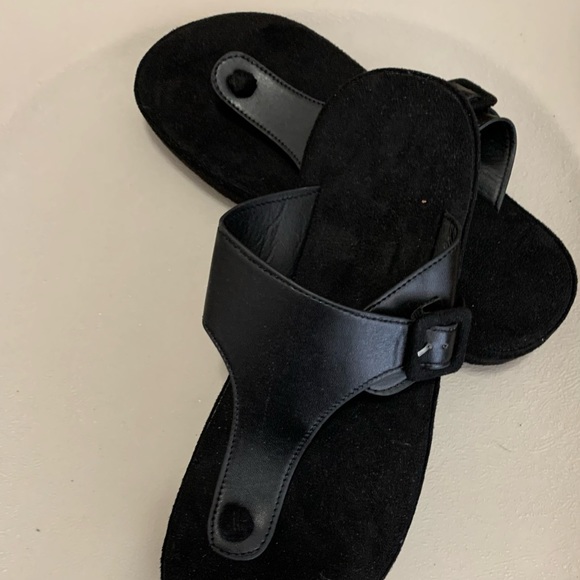 Black Thong Sandals size 81/2 - Picture 6 of 6
